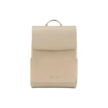 SAMSONITE Fabric With Cow Leather Backpack Women's Beige