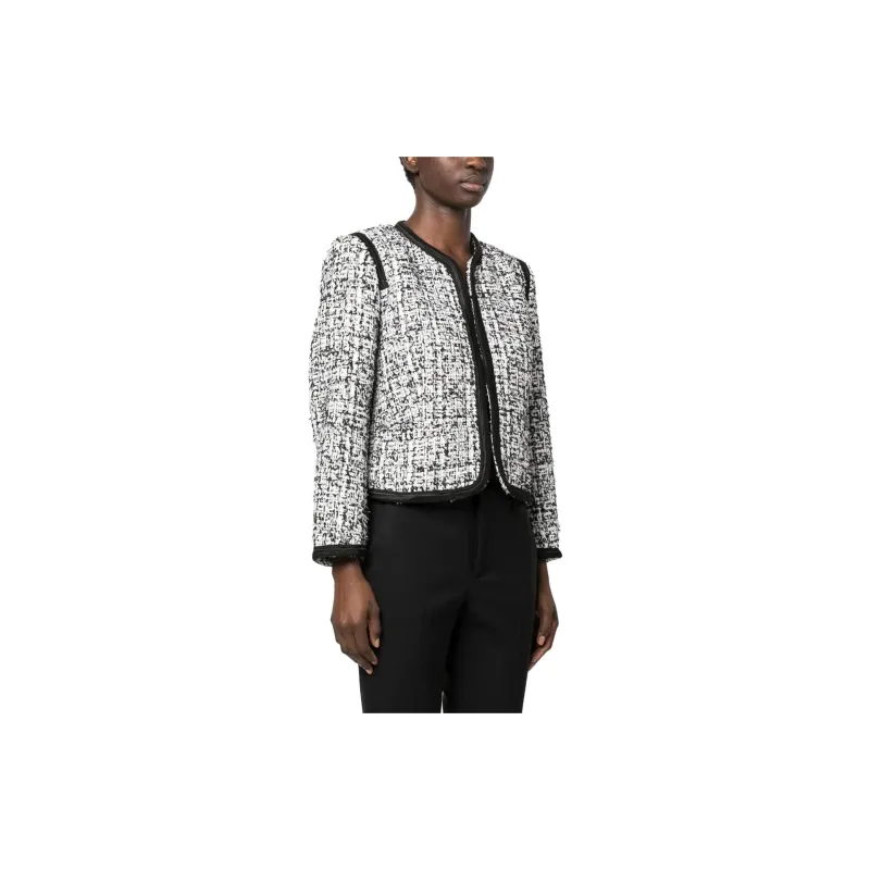 Sandro Jackets Women's Black/White-3