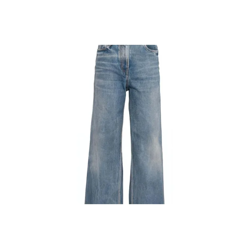PRADA Bleached effect Straight leg Jeans-4