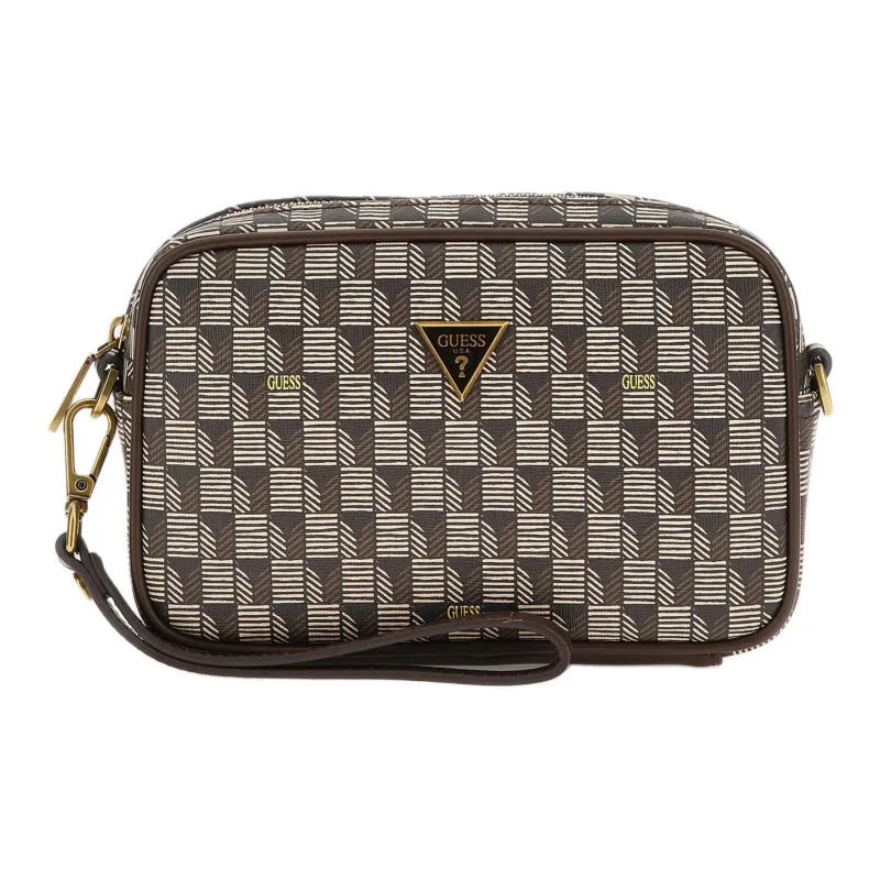 GUESS Polyurethane Makeup Bag Men's Chocolate-0