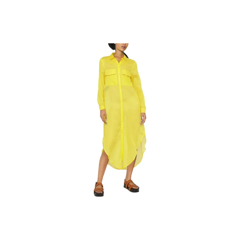 PINKO Long Sleeved Dresses Women's Yellow-1