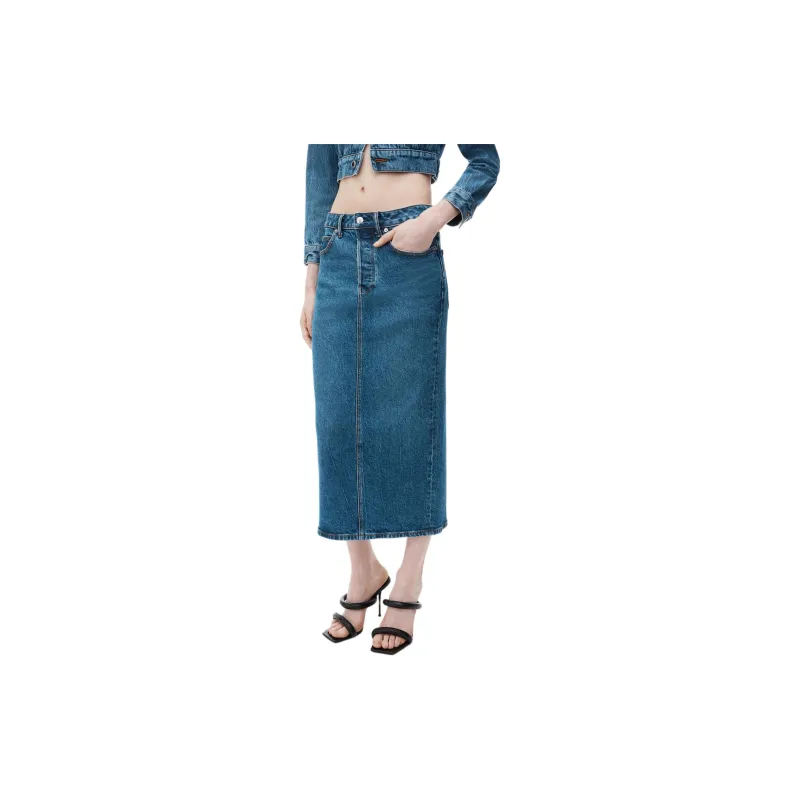 Alexander Wang Denim Midi Skirt-1