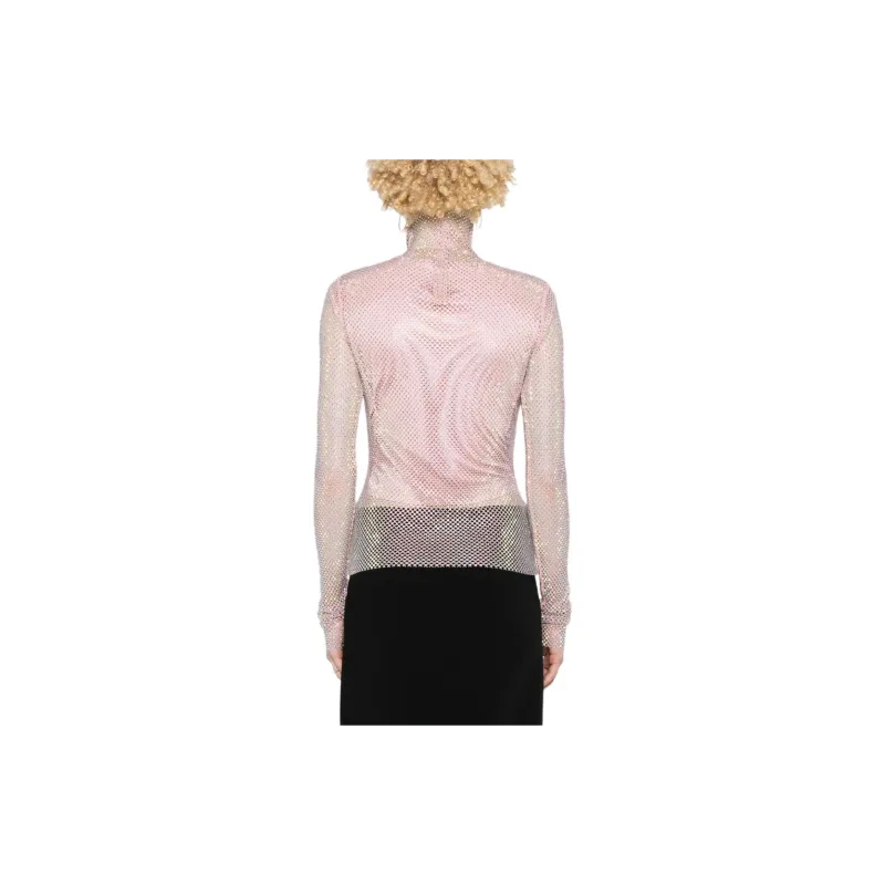 SportMax Embellished High Neck Long Sleeved Top-2
