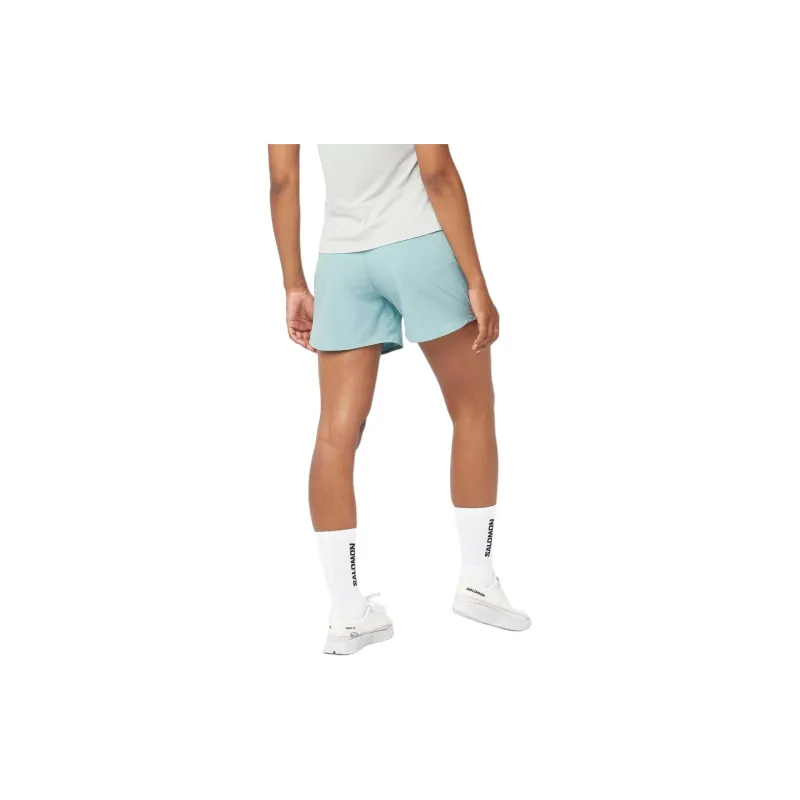 SALOMON CROSS 5' Casual Shorts Women's Light Blue-2