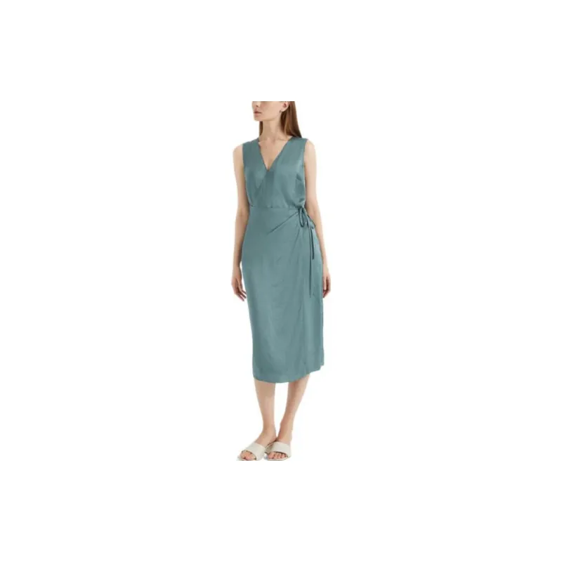 THEORY Sleeveless Dresses Women's Sea Foam Green-3