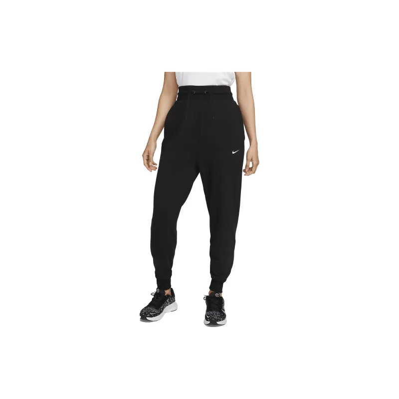 Nike Dri FIT One Women's High Waisted 7/8 French Terry Joggers Black-4