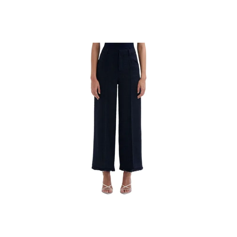 Oscar De La Renta Pressed-crease Tweed Trousers-2