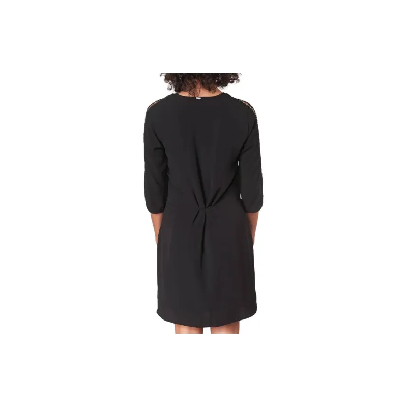 IKKS PARIS Long Sleeved Dress Women's Black-3