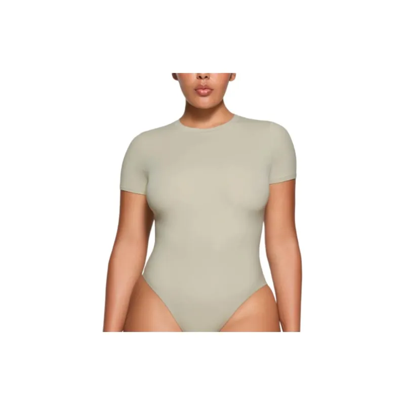 SKIMS FITS EVERYBODY T-SHIRT BODYSUIT Bodysuits Women's TALC/Talc-1