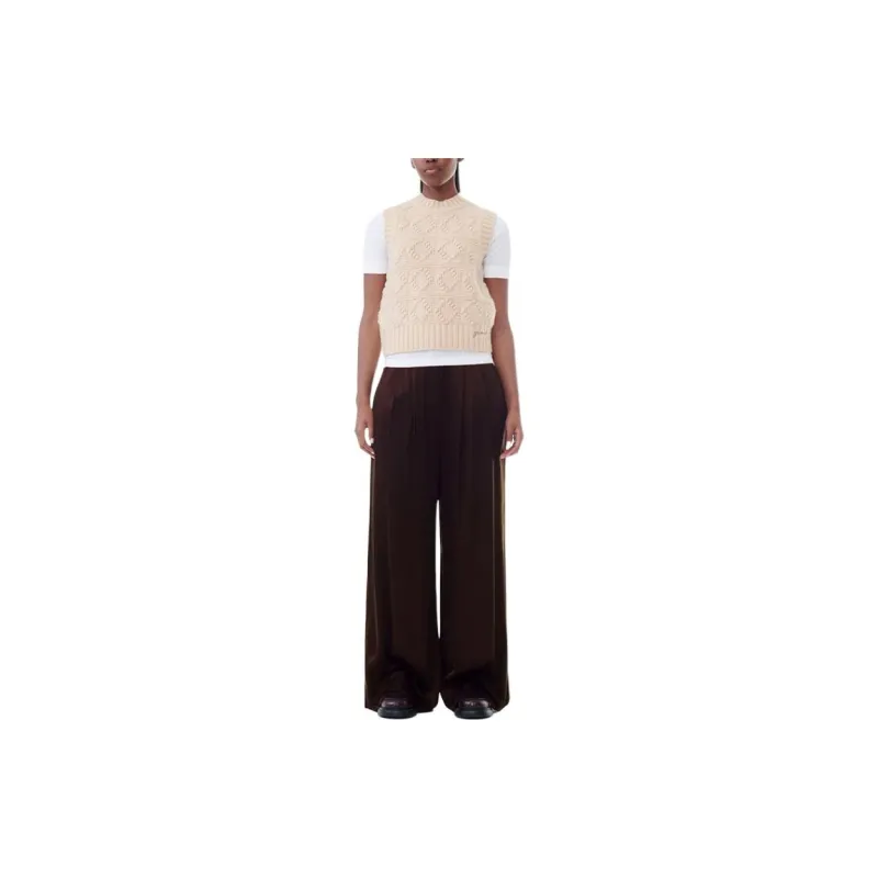 GANNI Casual Pants Women's Brown-2