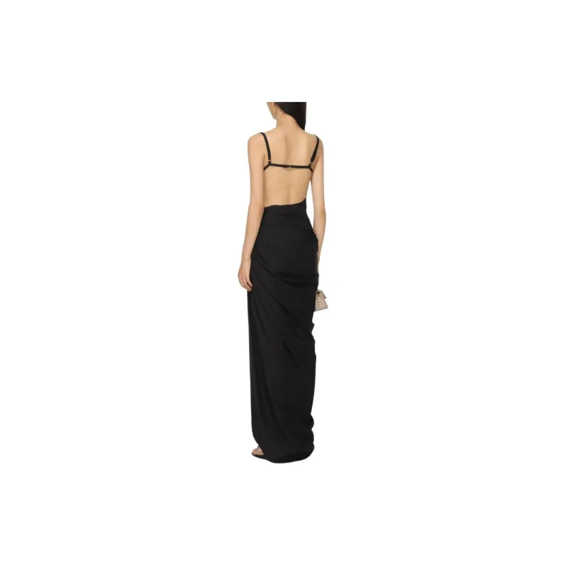 Jacquemus Ruched Strapped Dress-2