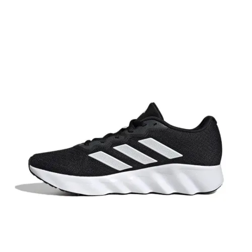 Adidas Switch Move Cushioning Anti-Slip And Wear-Resistant Low-Top Casual Running Shoes Unisex Black White