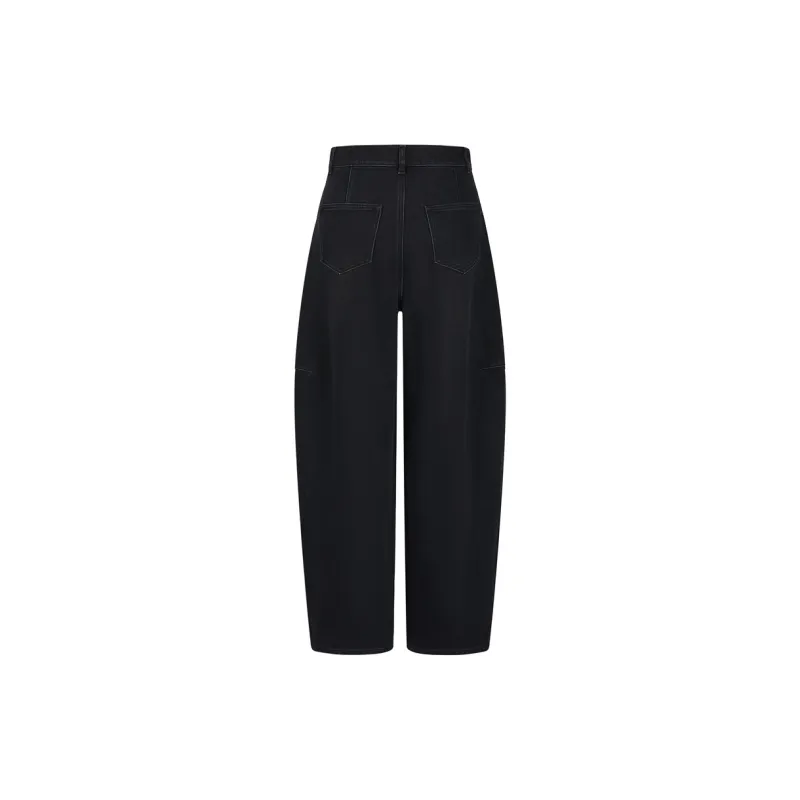JZ. ANNAKRO Jeans Women's Plain Black-1