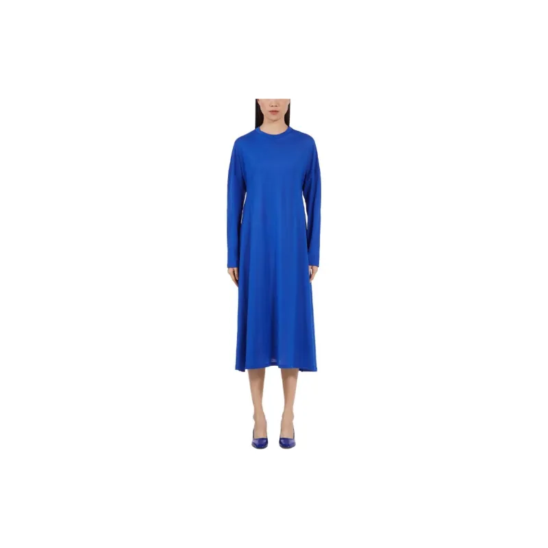 Ferragamo Long-Sleeved Dresses Women's Blue-1