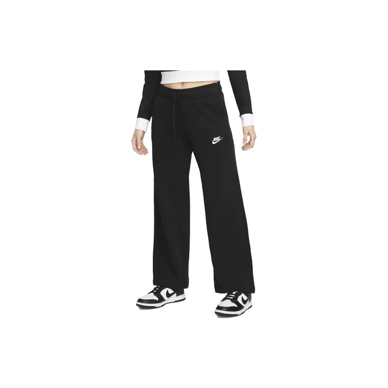 Nike Women's Mid-Rise Wide-Leg Sweatpants Black-3