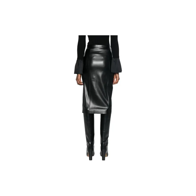 Patrizia Pepe Faux leather Pencil Skirt-2