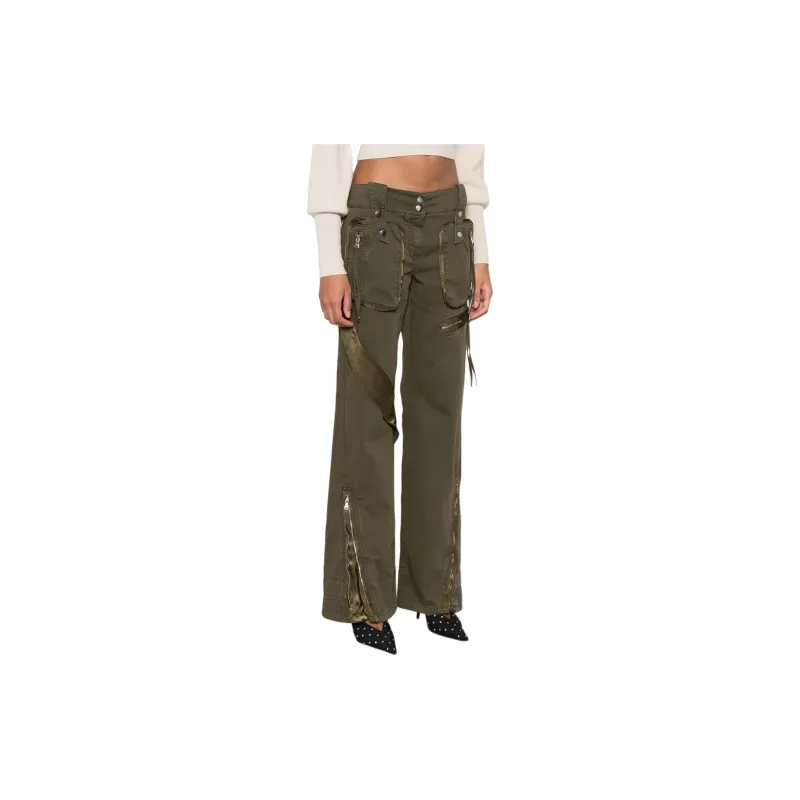 Blumarine Satin insert Cargo Trousers-3