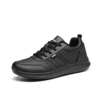 RED DRAGONFLY Men's Athletic Shoes Lightweight Low Top Comfortable Dad Shoes Travel Shoes Jogging Shoes Men's Black