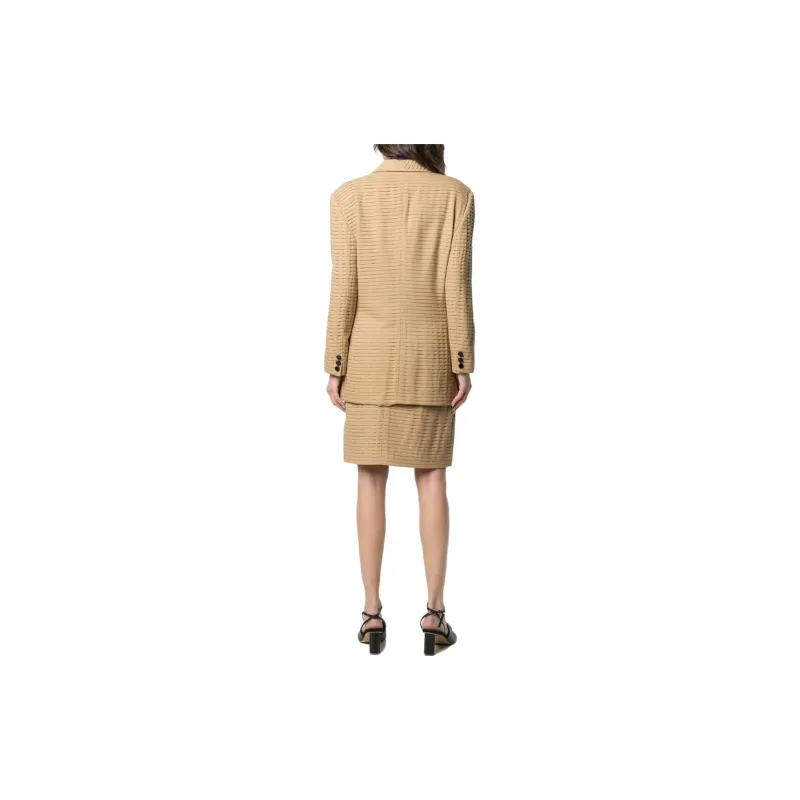 GIORGIO ARMANI Pre Owned 1990s Ribbed Skirt Suit-2