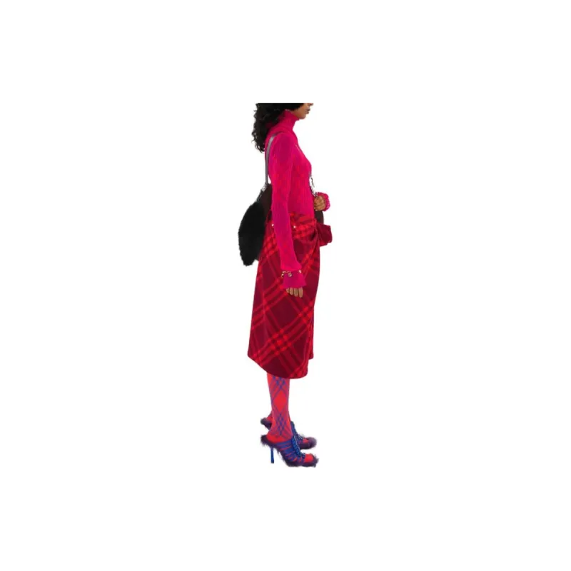 Burberry Casual Long Skirt Women's Red-3