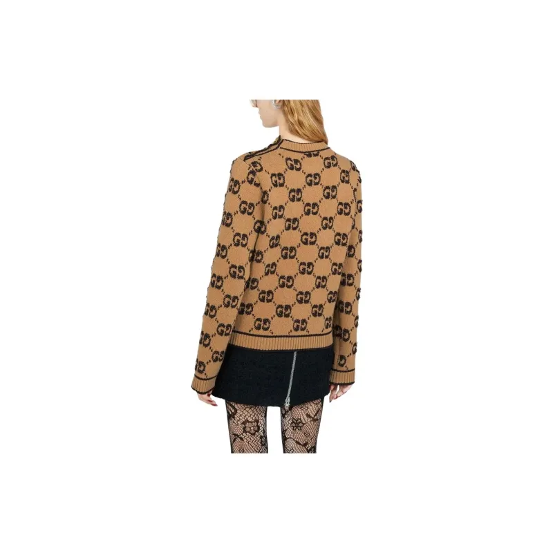 GUCCI Gg Bouclé Jacquard Jumper-3