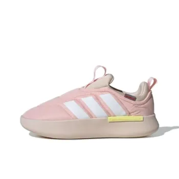 Adidas Adipuff Anti Slip And Wear Resistant Warm Low Top Casual Shoes Unisex Pink