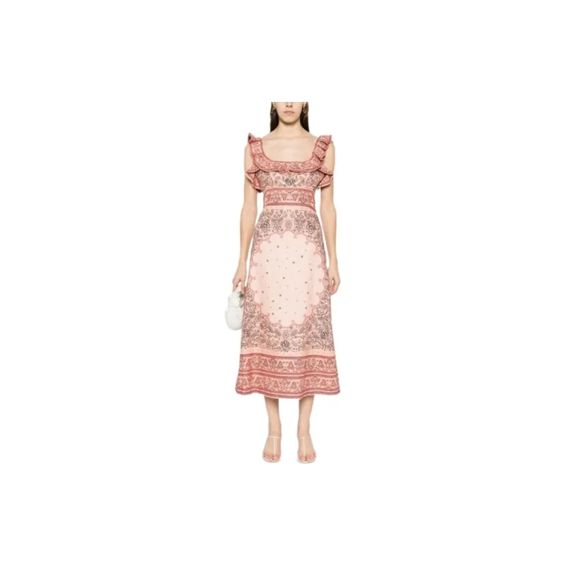 Zimmermann Sleeveless Dress Women's Pink-1