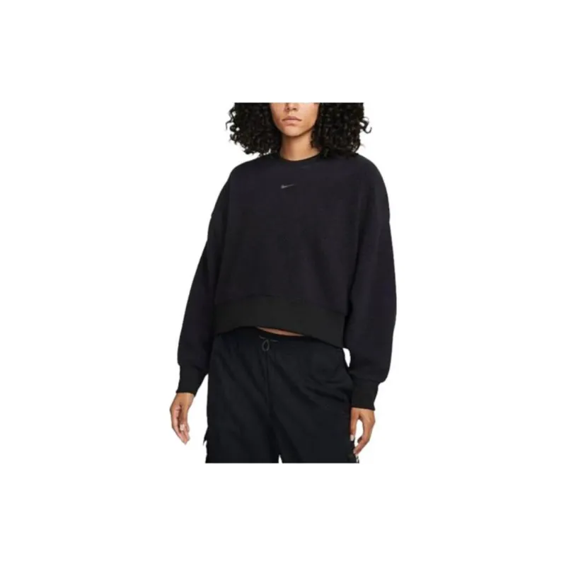 Nike Sportswear Plush Women's Oversized Crew Neck Mod Crop Sweatshirt-3