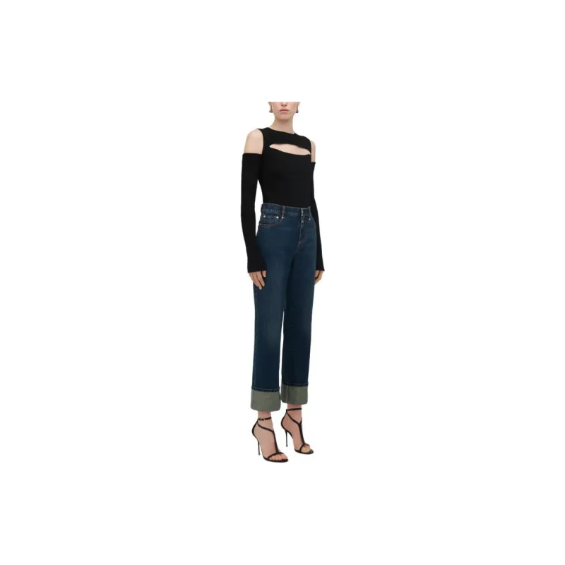 Alexander McQueen Logo Patch Jeans-2