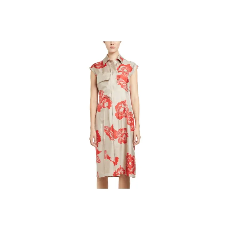 Ferragamo Sleeveless Dresses Women's Light Pink Red-3