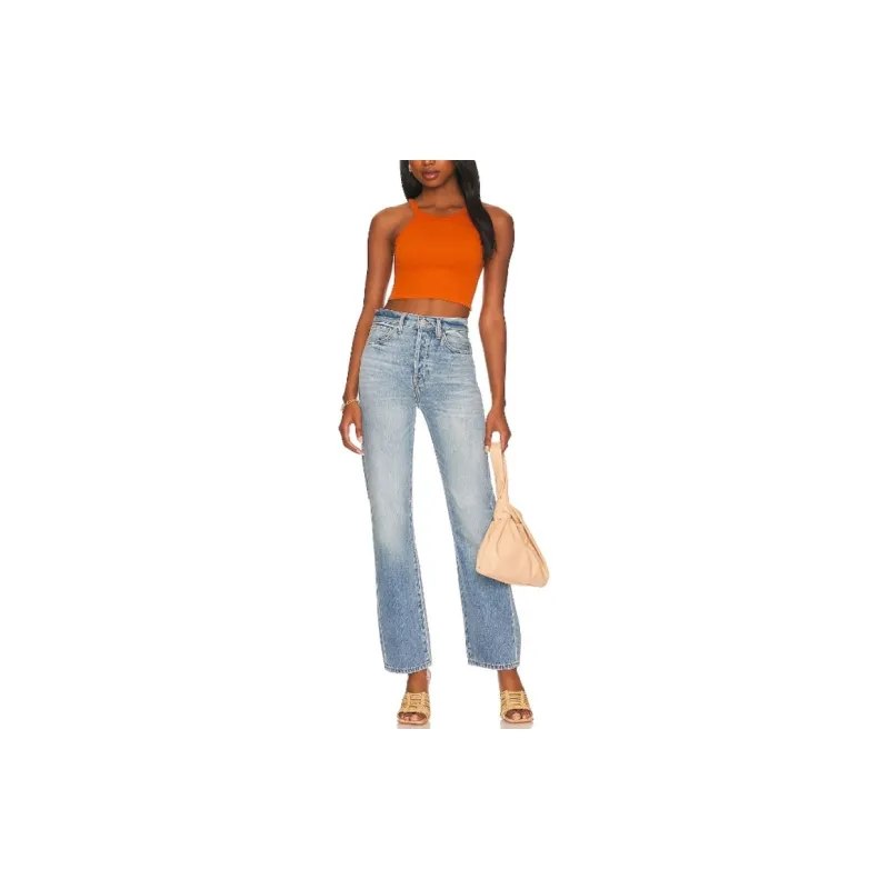 FREE PEOPLE Tank Tops Women's Orange-1