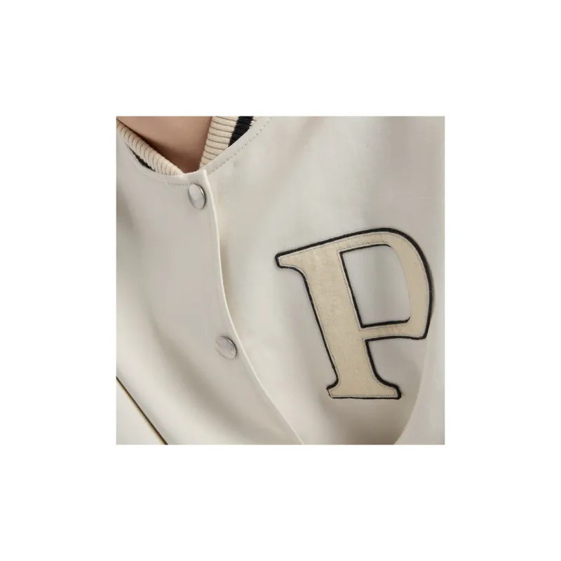 PRADA Letter patch Appliqué Bomber Jacket-5