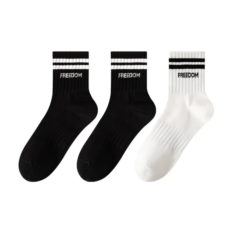 MIIOW Trend Party Series Mid Calf Socks Unisex 3 Pack-10