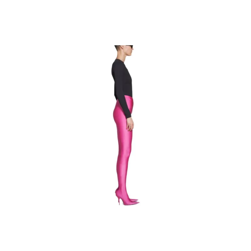 Balenciaga SS24 Leggings Slim Fit Women's Pink-3