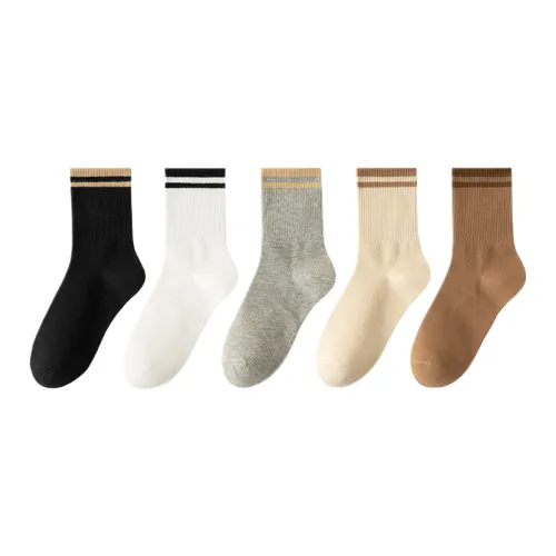 Lan Miao Mid Calf Socks Women's 5 Pack