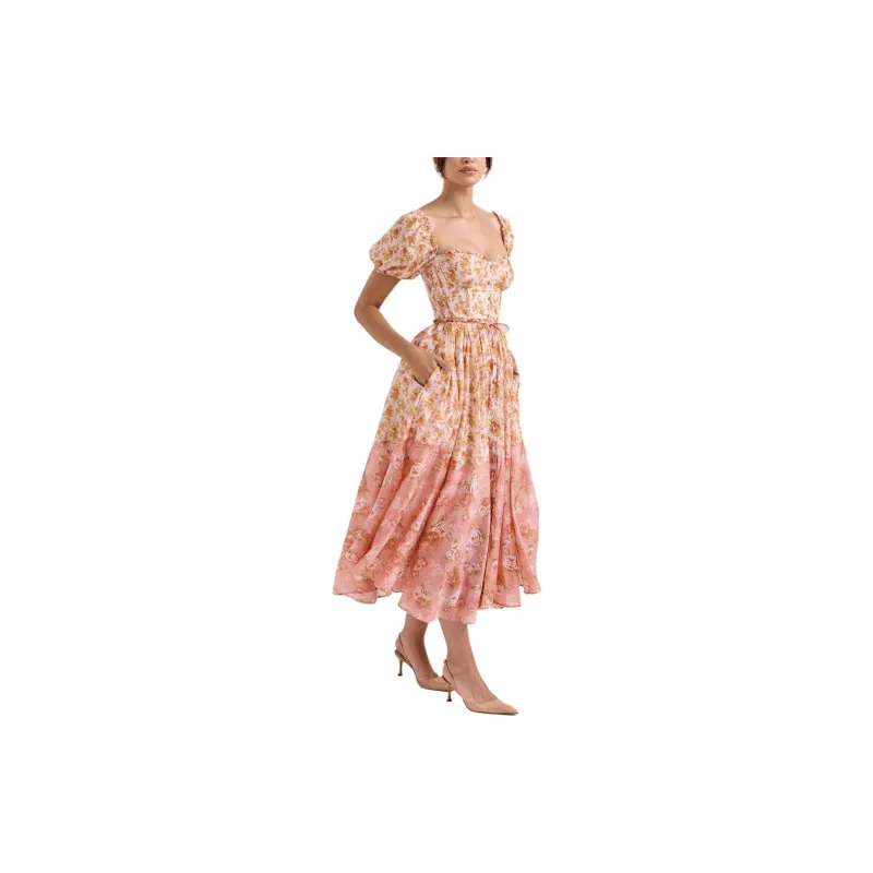 HOUSE OF CB Penelope Short Sleeved Dresses Women's Peach-4