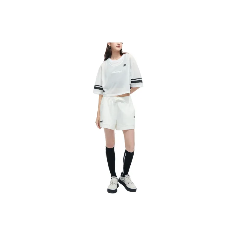 FILA FUSION Casual Shorts Women's White-2