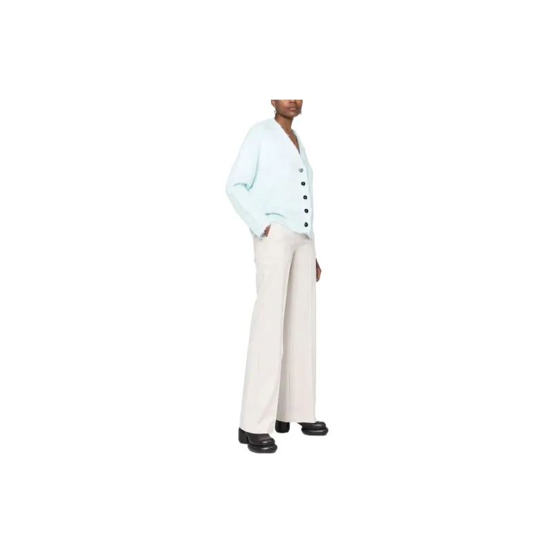 JIL SANDER V neck Brushed Cardigan-2