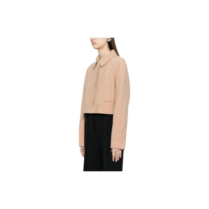 ELIE SAAB Topstitch Cropped Jacket-3