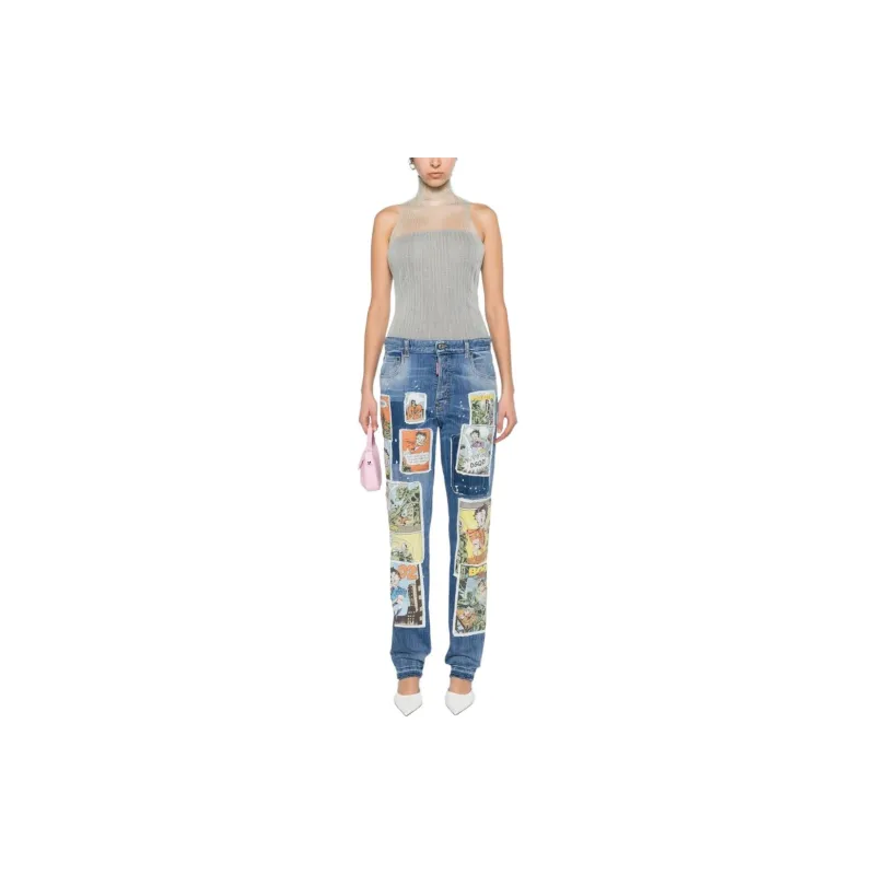 DSQUARED 2 Betty Boop Patch Jeans-1