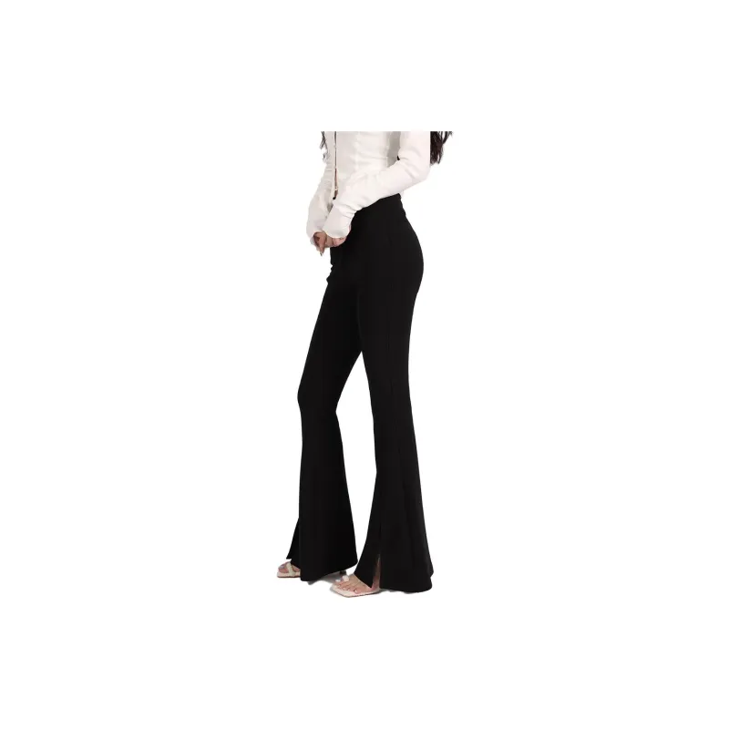 A head of Agua Casual Pants Women's Black-2
