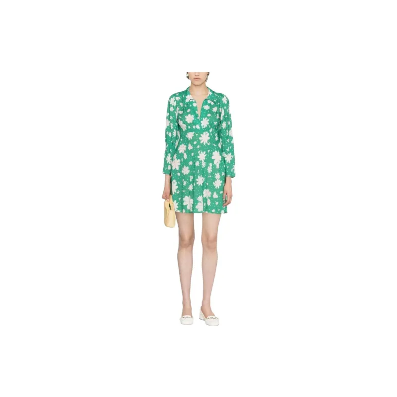 Rixo Long-Sleeved Dresses Women's Green-1