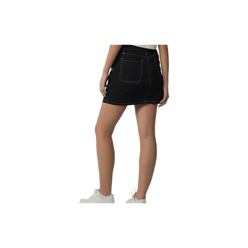 Dickies Denim Short Skirts Women's Black-2