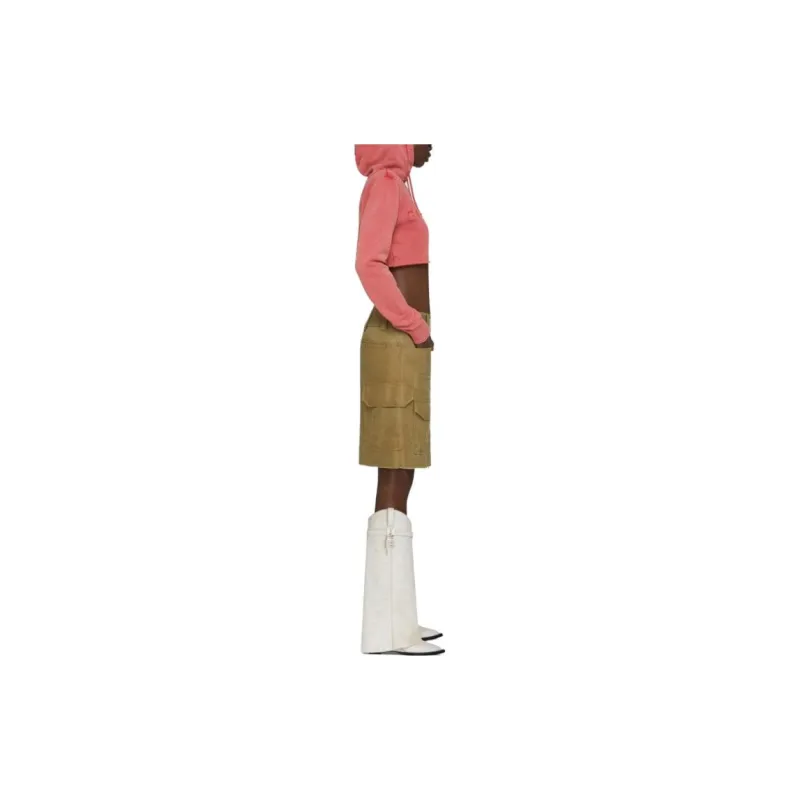 Givenchy Cropped Hoodie 'Medium Red'-3