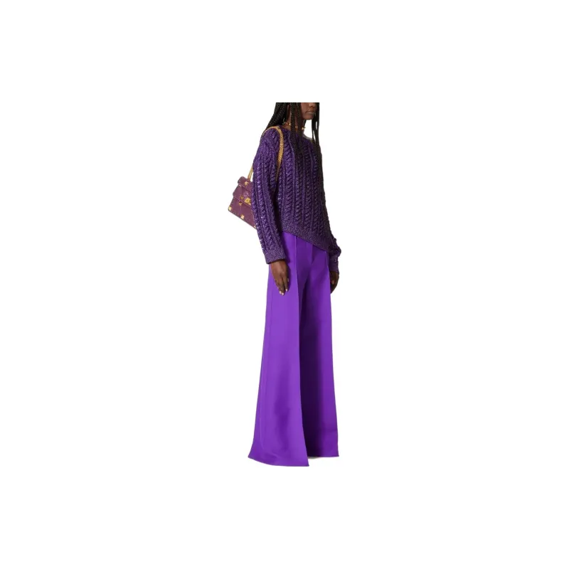 Valentino Casual Pants Women's Purple-1