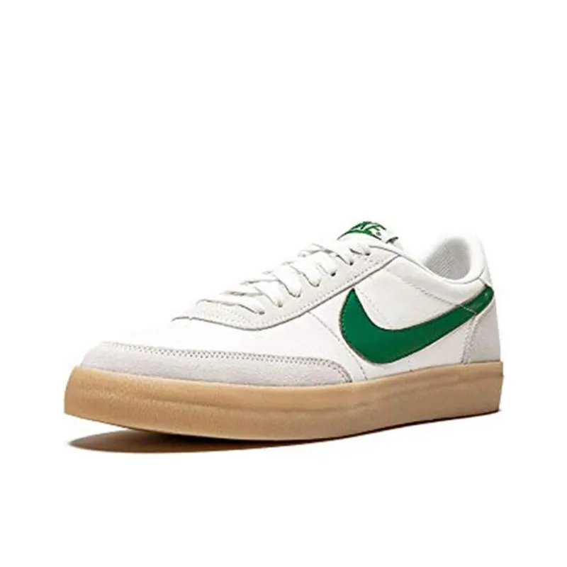 Nike Killshot Anti-Slip Wear-Resistant Lightweight Breathable Low-Top Skateboard Shoes Men's White Green-1