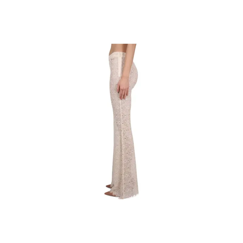 DSQUARED2 Sheer lace Flared Trousers-3