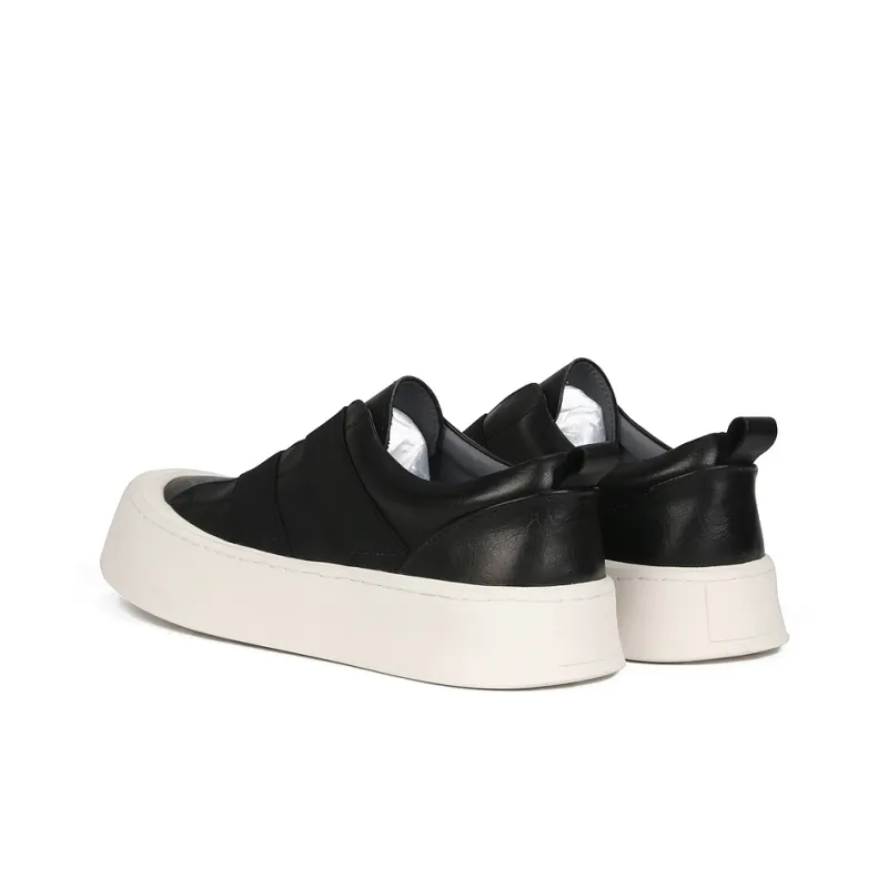 Thai Points Low Top Skateboard Shoes Men's Black-4