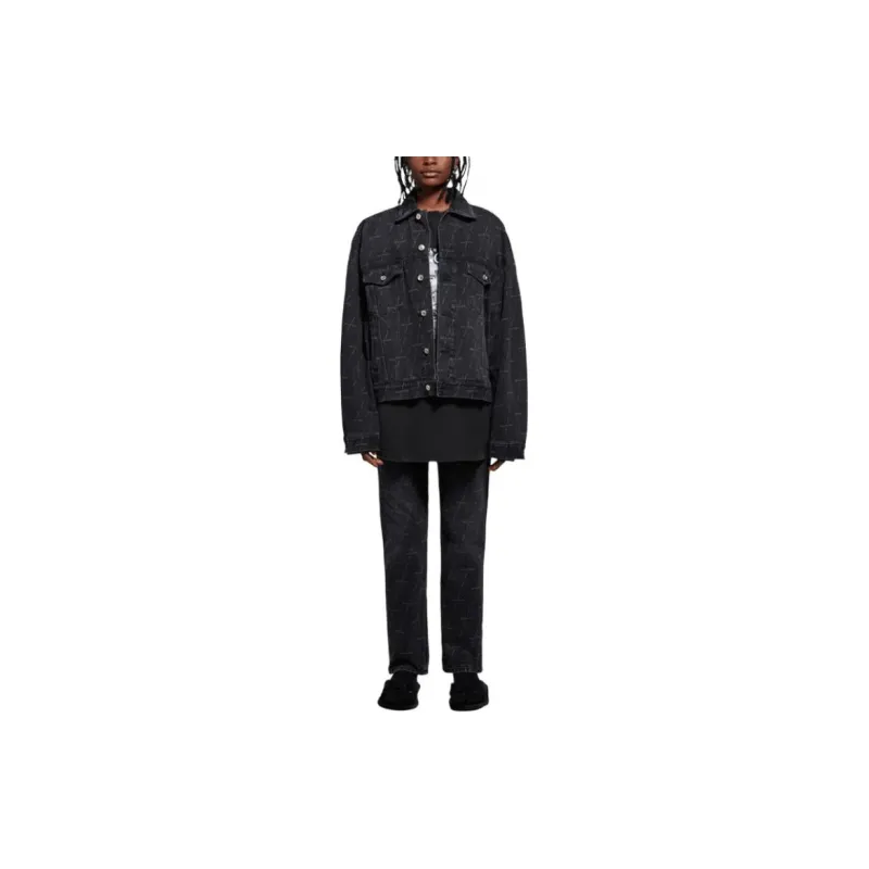 Balenciaga Denim Jacket Fall Women's Black-2