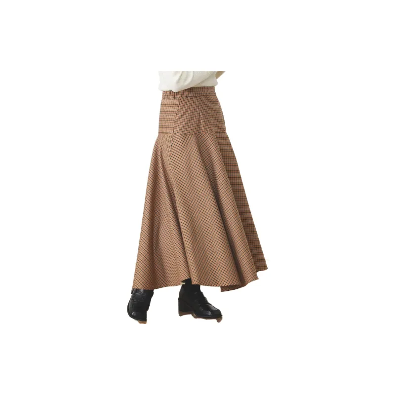 Beams Casual Long Skirts Women's Beige-2